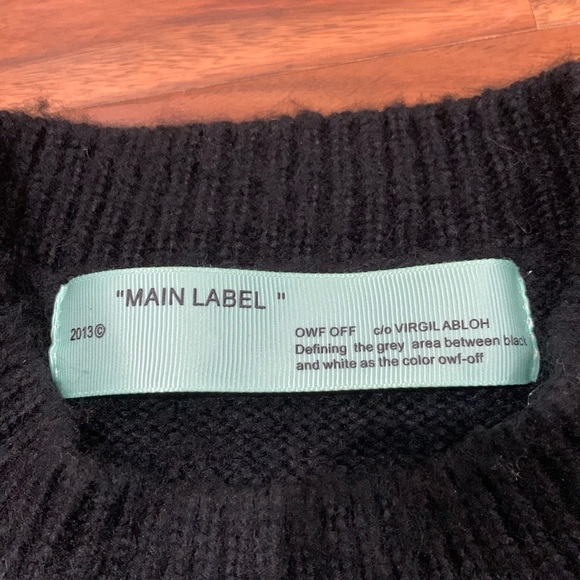 Men's OFF-WHITE Mohair Arrows, Virgil Abloh 2013 Sweater - Picture 4 of 16